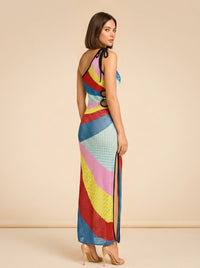Alpes Rainbow Dress - detail