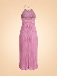 Angelina Pink Pleated Maxi ghost_back