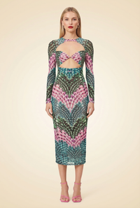 AFRM Keira Midi Dress - model