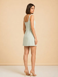 Barton Dress – Light Seaglass model_over_shoulder