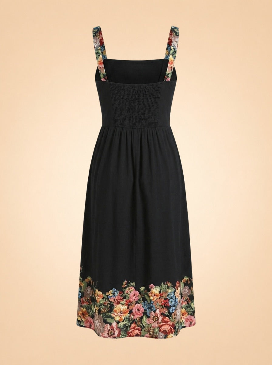 Black floral dress ghost_back