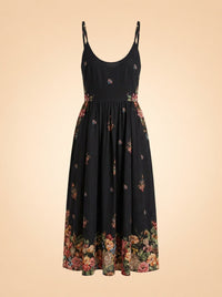 Black floral dress ghost_front