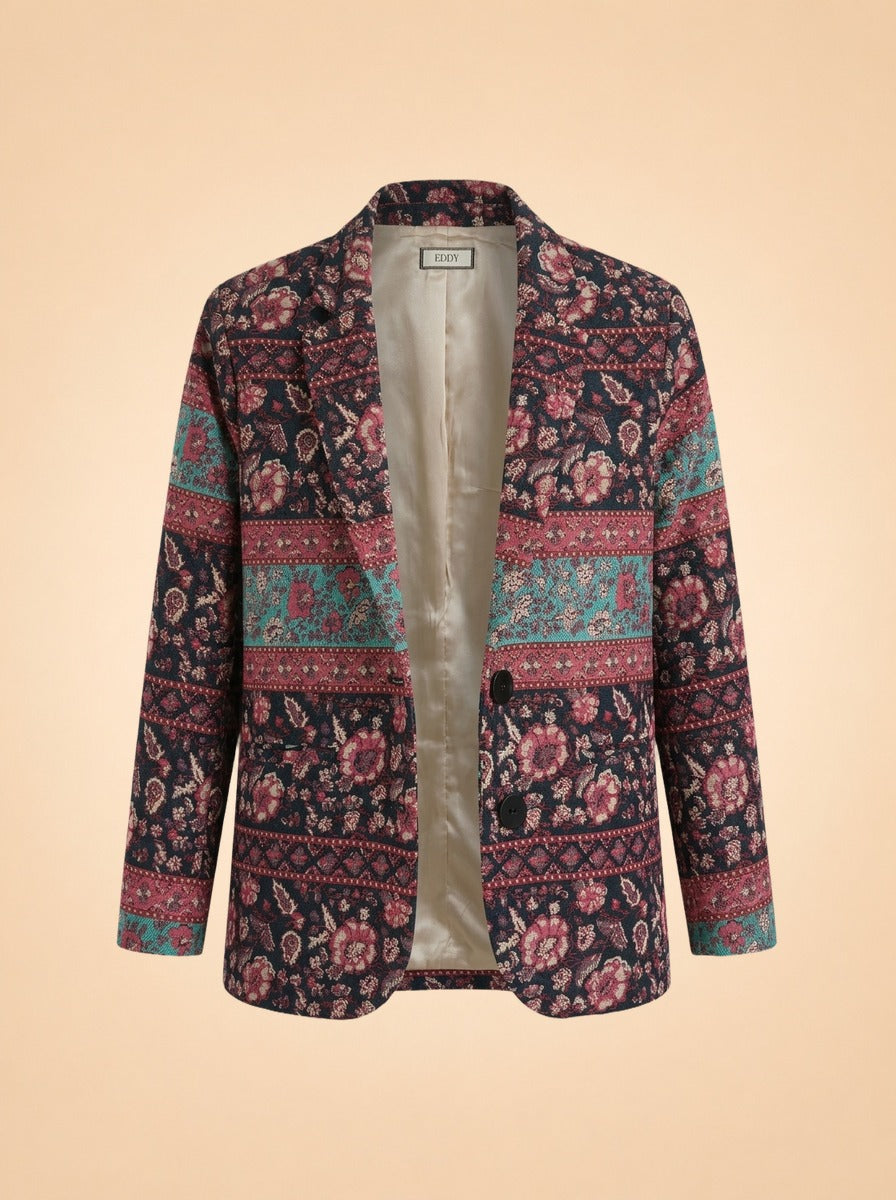 Black floral jacket ghost_front