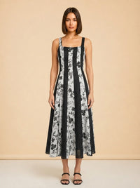 Black Linen Midi