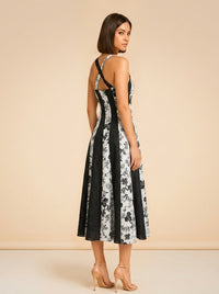 Black Linen Midi