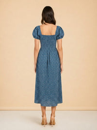 Blue dress model_back
