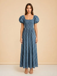 Blue dress model_front