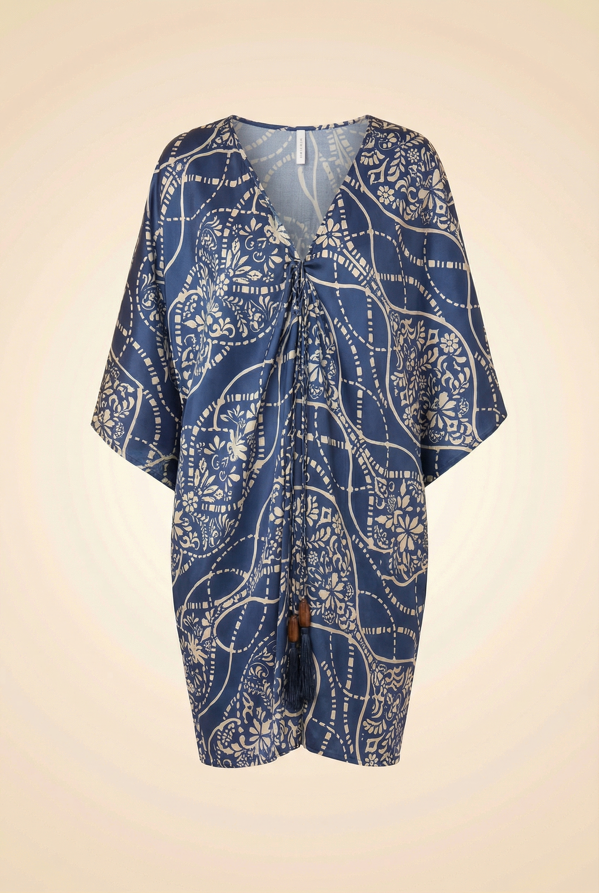 Blue Patterned Caftan
