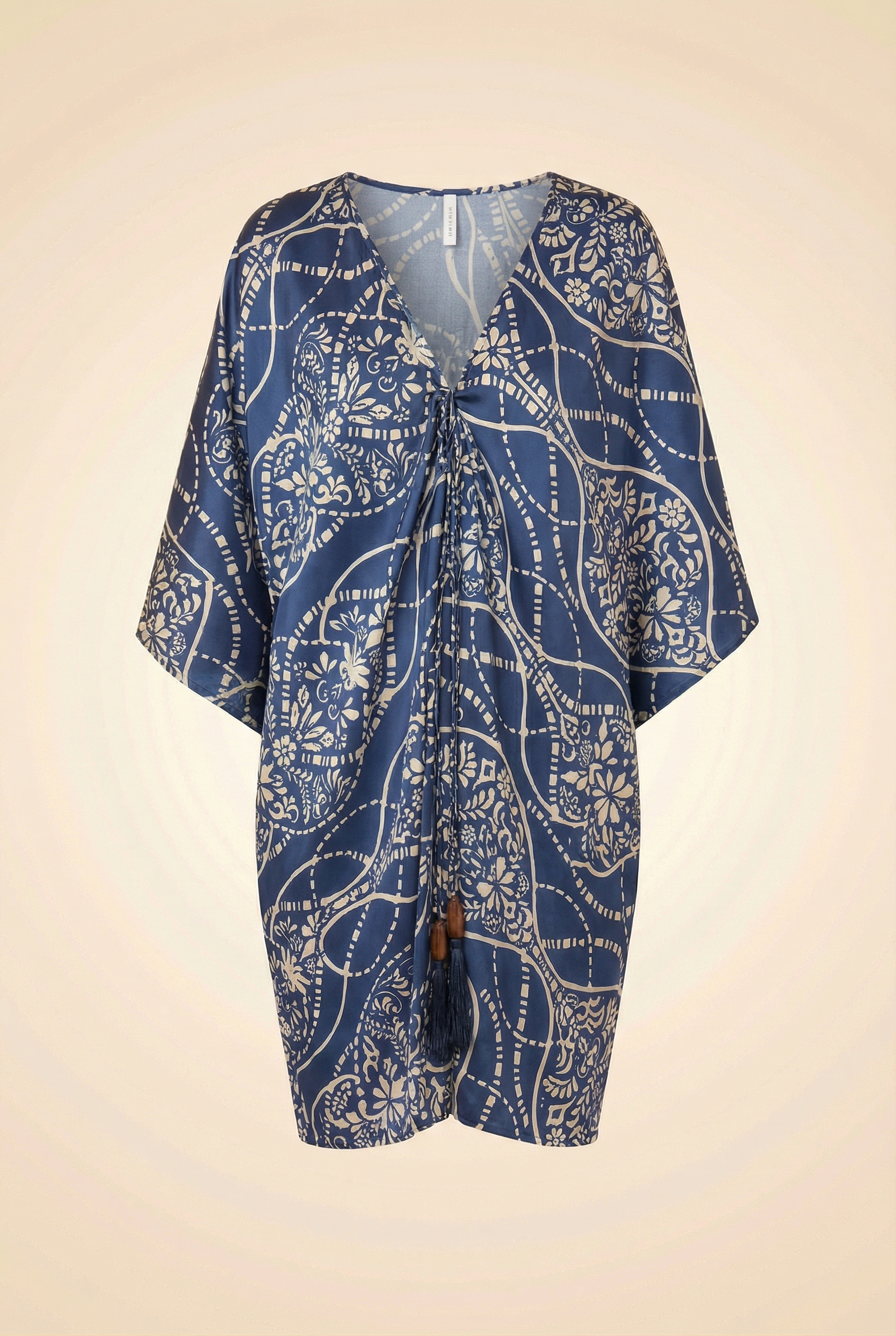 Blue Patterned Caftan