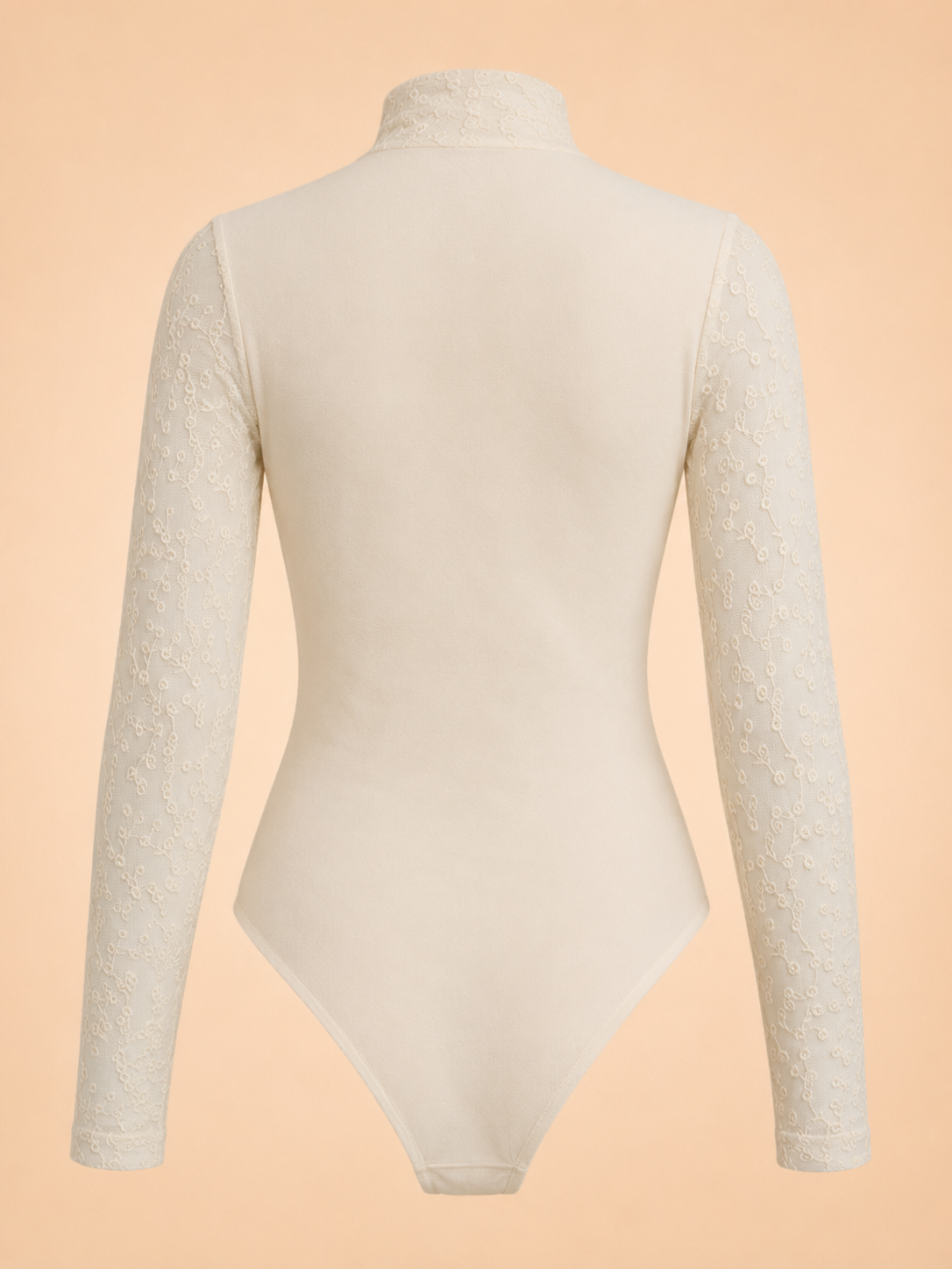 ROSE LACE BODYSUIT IN IVORY