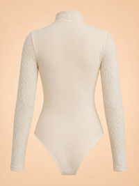 ROSE LACE BODYSUIT IN IVORY