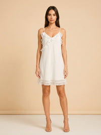 Bridal dress floral (white) model_front