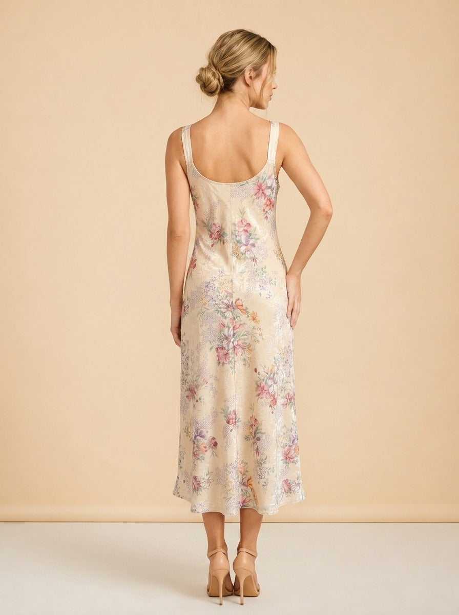 Bridal floral dress model_back