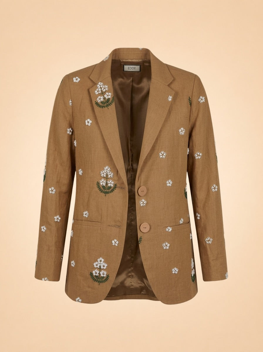 Brown jacket (embroidered) ghost_front