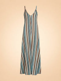 Clara Striped Sleeveless Maxi Dress