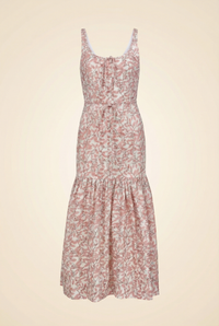 Coco Shop Double Drawstring Dress in Pink Limes