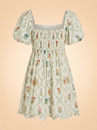 DAWN MINI DRESS X SADIE LOVING IN BLANC BOUQUET ghost_back