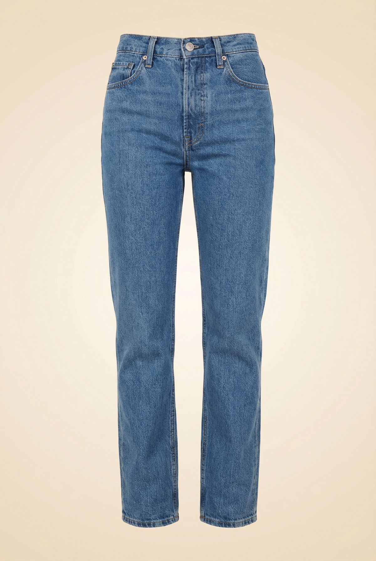 High Rise Slim Straight Jeans