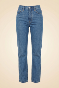 High Rise Slim Straight Jeans