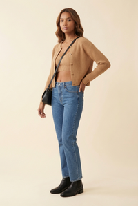 High Rise Slim Straight Jeans