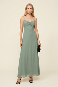 Cebba Georgette Maxi Dress - Model #1