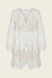 Gossamer Scallop Short Dress - Front