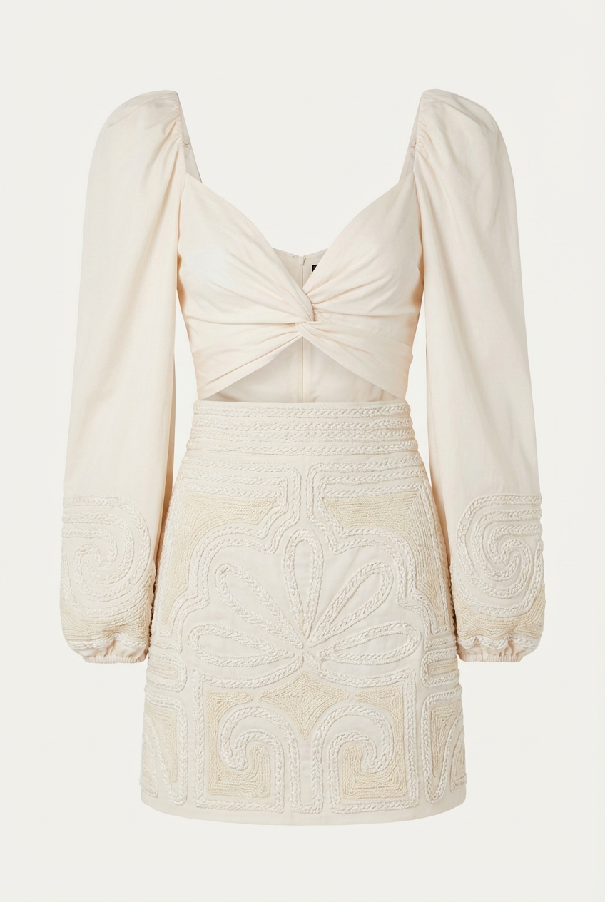 Tropical Mantra Mini Dress - Front