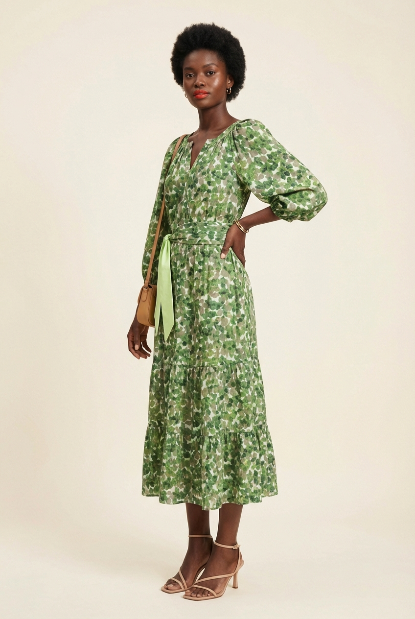 Viridian Grove Lyles Dress - Model #2