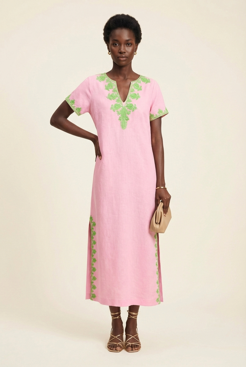 Ariella Linen Maxi Dress