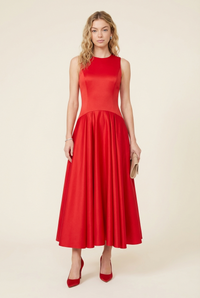 Adley Drop Waist Midi Dress - Model #1