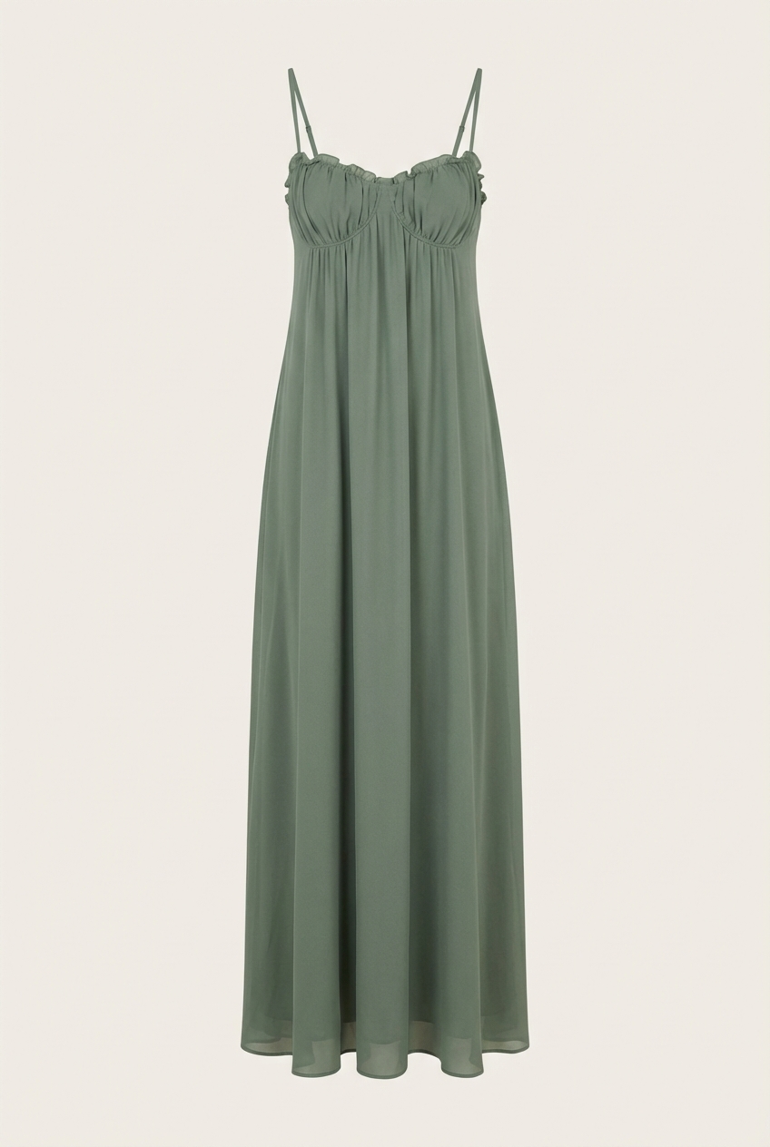 Cebba Georgette Maxi Dress - Front