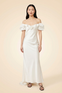 Astr The Label White Dress - model