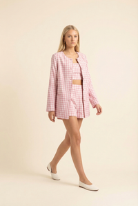 Riviera Paige Gingham Shorts & Jacket