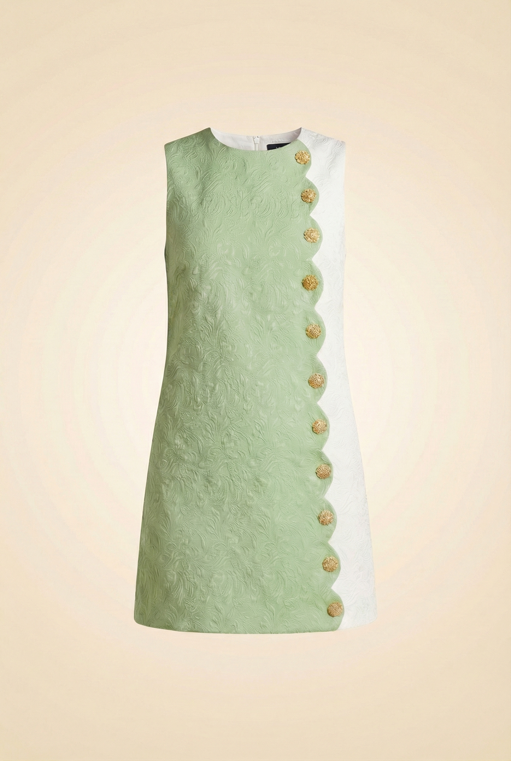 Etta Mini Dress - Green White