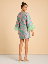 Feathered Mini Dress