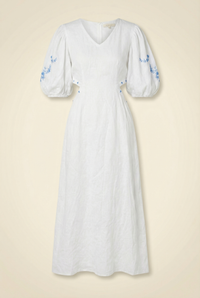 White Linen Dress