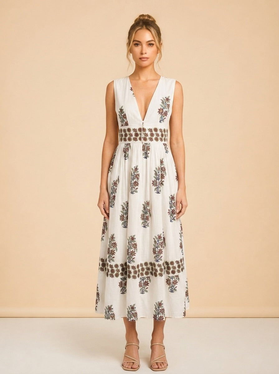 Floral Dress model_front