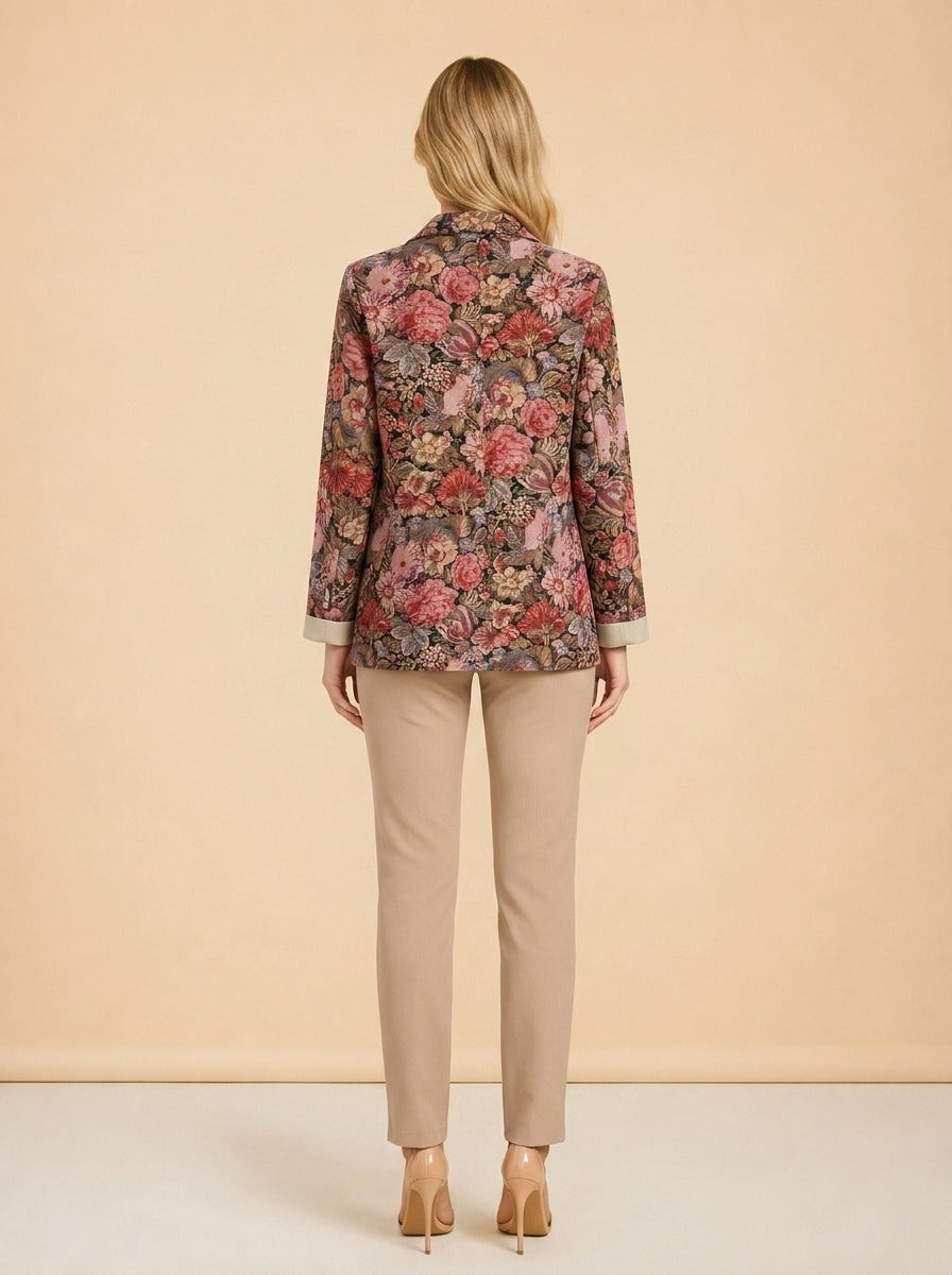 Floral jacket model_back
