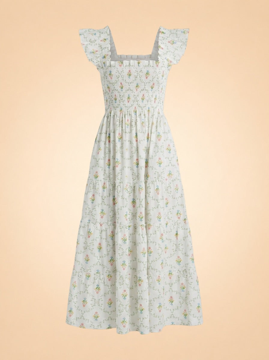 Floral Nap Dress by Hill House — front detail