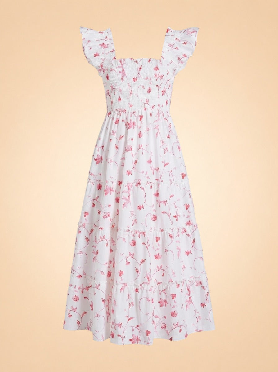 Floral Pink Nap Dress