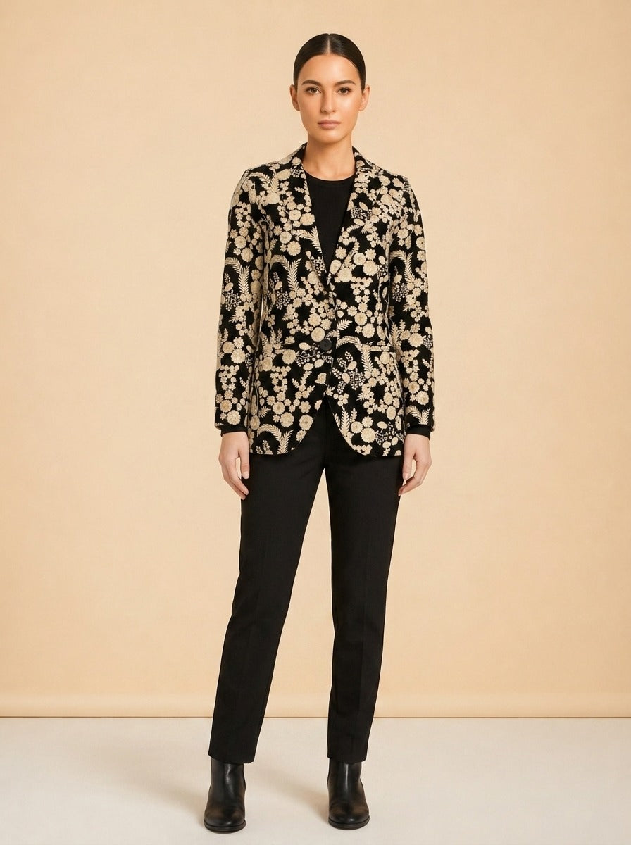 Floral Print Blazer model_front