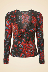 Floral Top in Red
