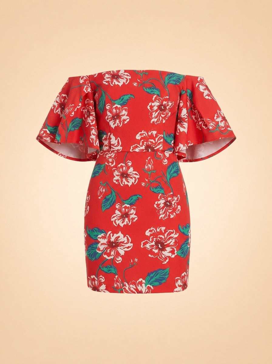 Floral Tuck Sleeve