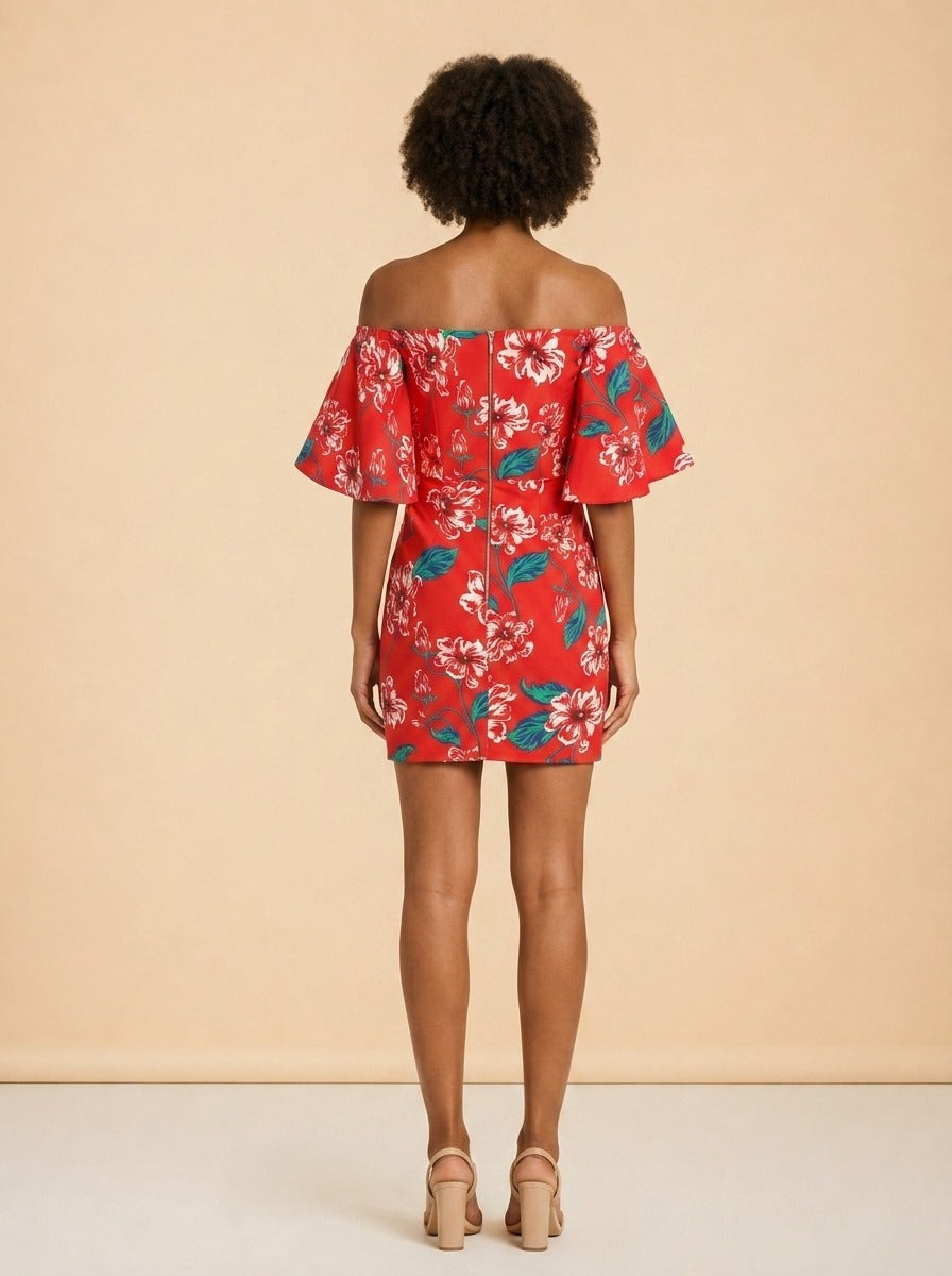Floral Tuck Sleeve