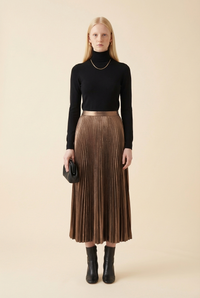 Cutout Accent Midi Length Skirt