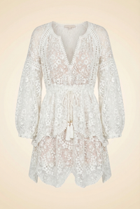 Gossamer Scallop Short Dress