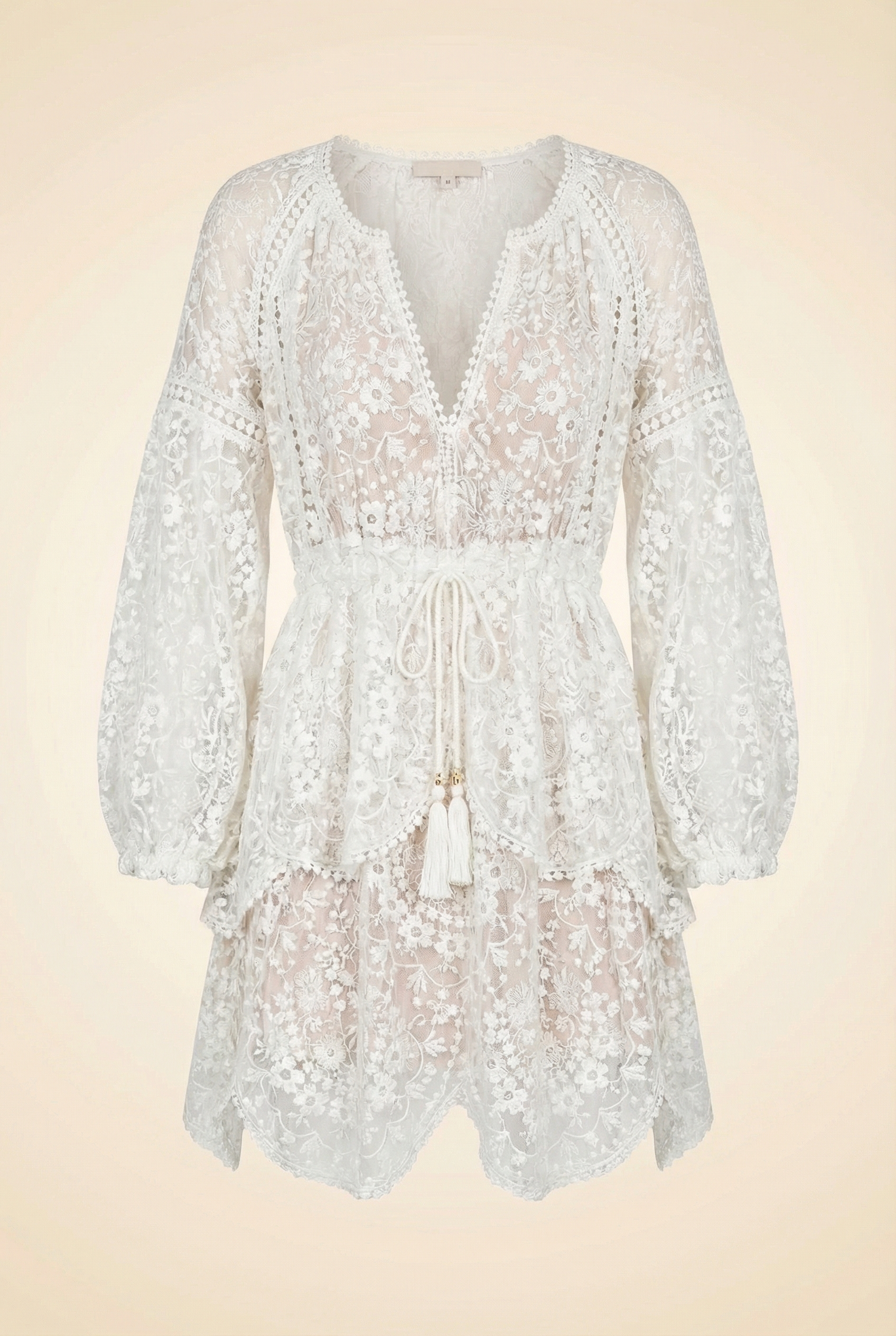 Gossamer Scallop Short Dress