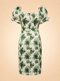 Green Floral ghost_back