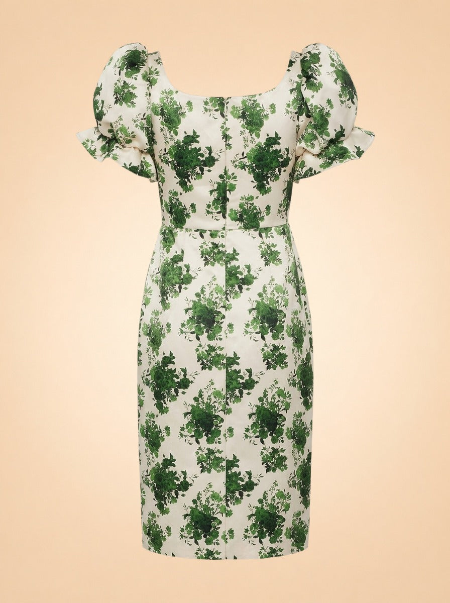 Green Floral ghost_back