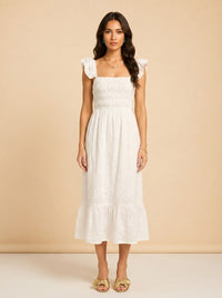 Greylin white model_front